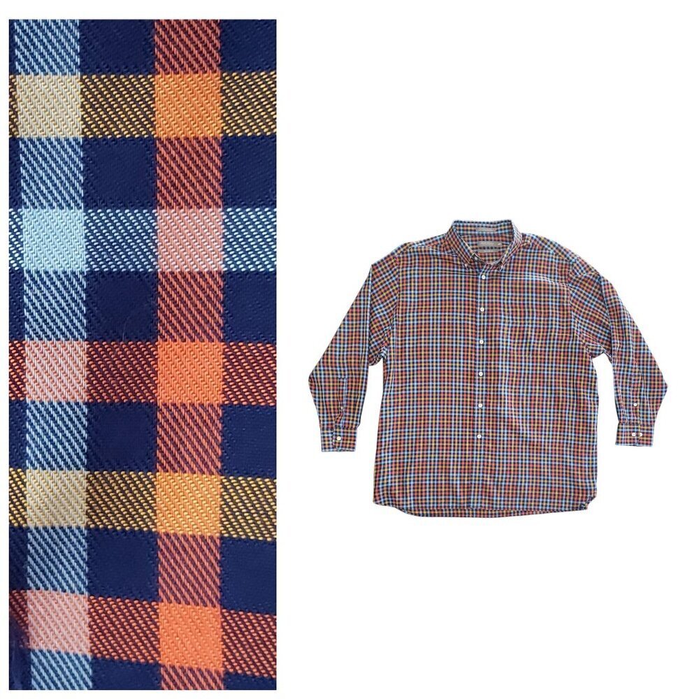 Men's Daniel Cremieux Checked Button Down Shirt XXL